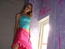 Superb lesbian blonde in a